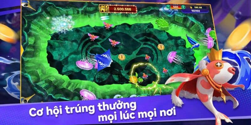 Game bắn cá 4 người chơi được đầu tư hình ảnh, âm thanh đỉnh cao