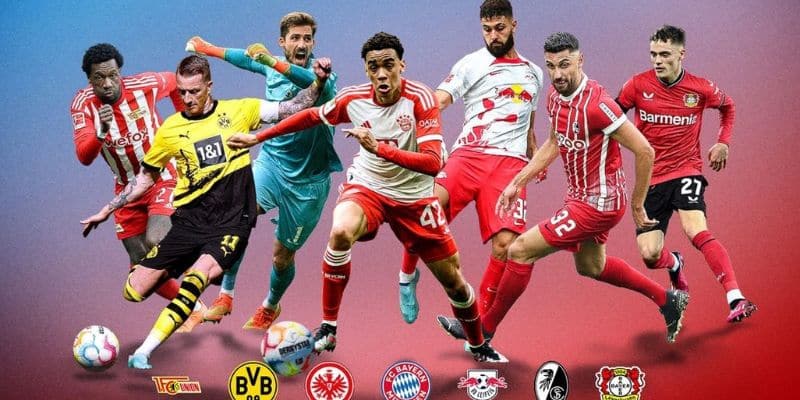 Bundesliga mùa giải 2023-2024 có sự góp mặt của 18 đội bóng tham gia tranh tài